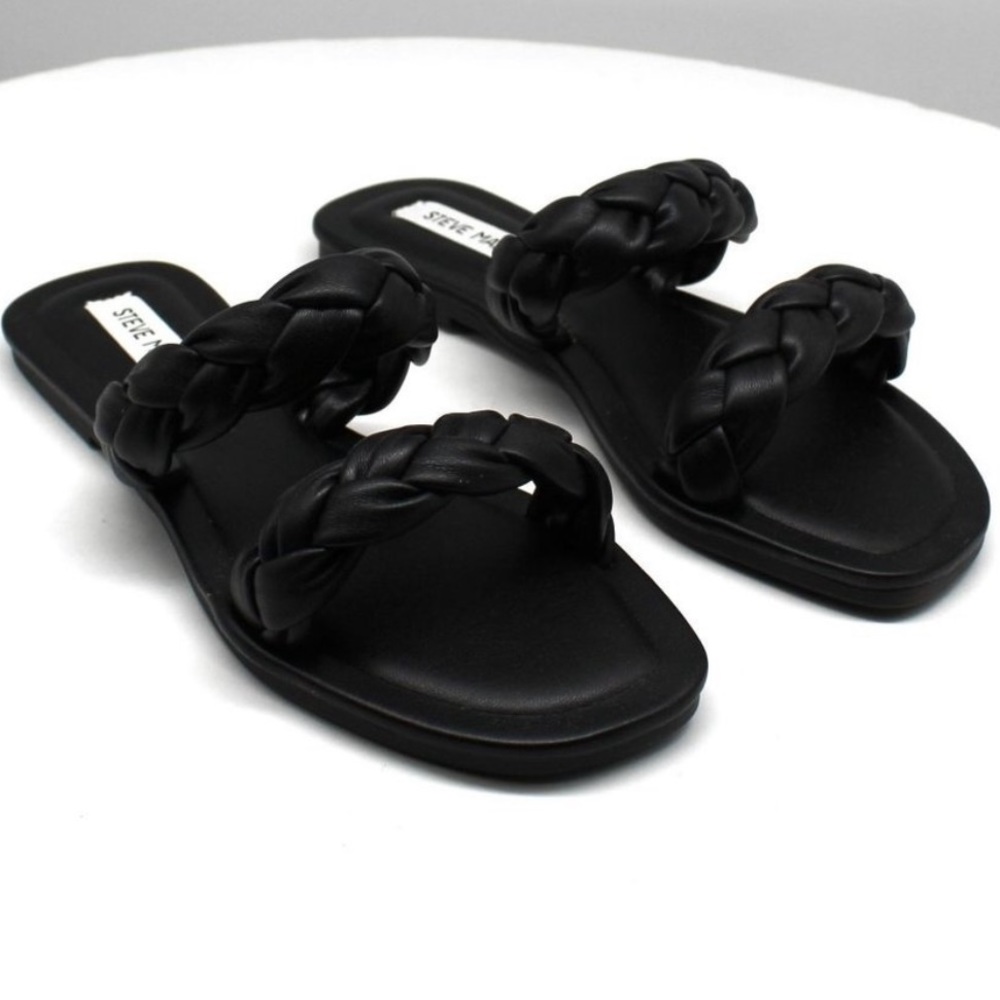 Steve Madden Women’s Persia Braided Slide Sandals